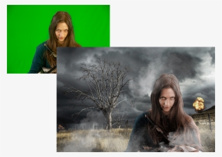 A Green Screen Photo Edited For Barbara Raap For Her