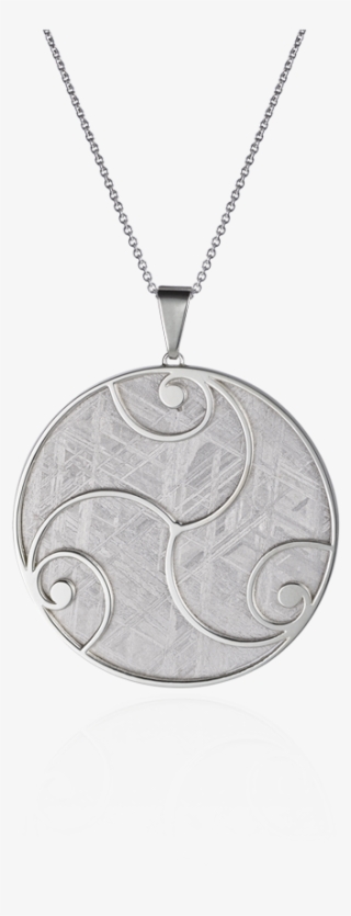 Meteorite Crop Circle Delight Pendant In Silver