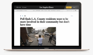 The La Times Ran Three Stories About The Poll, Which