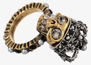 Alexander Mcqueen Skull King Ring