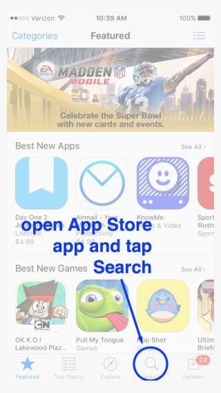 Open The App Store App On Your Iphone Or Ipad