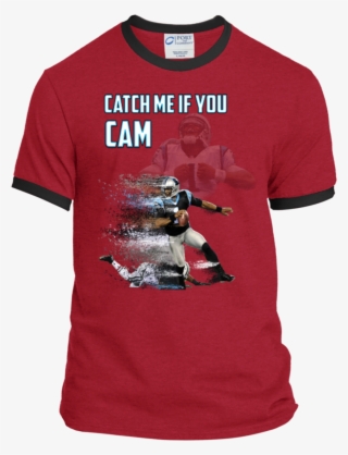 Cam Newton Panthers Custom Designed Fan Ringer Tee