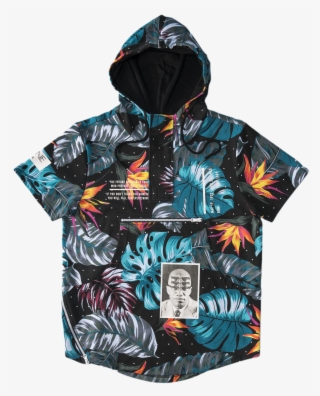 Floral Print Pullover Hoodie