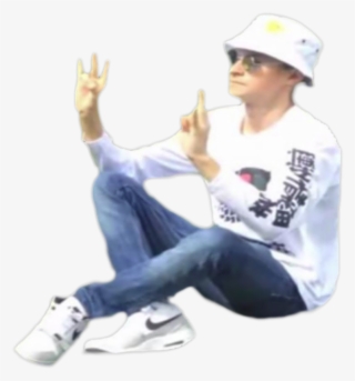The Transparent Png Of Him Sitting Down
