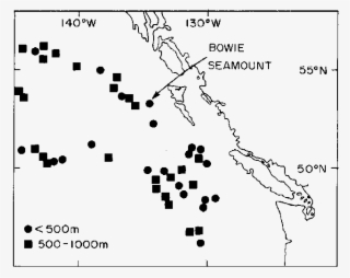 Location Of Shallow Seamounts Off The West Coast Of
