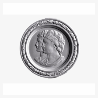 Plaster Cameo Louisxvi 12 1/4" Dia X 1 1/8" Rlf
