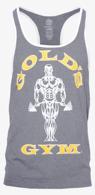 Muscle Joe Contrast Stringer Tank Men Golds Gym Png