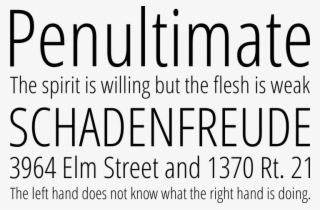 Open Sans Condensed Font Phrases