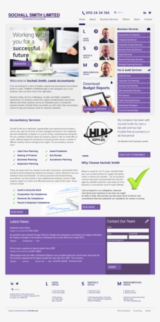 Website Design Leeds, Website Design Portfolio Example