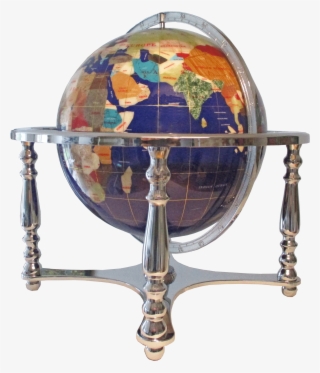 Globe Terrestre De Bureau 33 Cm Bleu Lapis 4 Pieds
