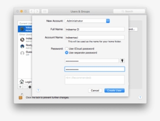 Create User 1