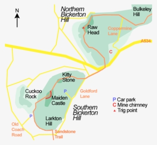 Bickerton Hill Map