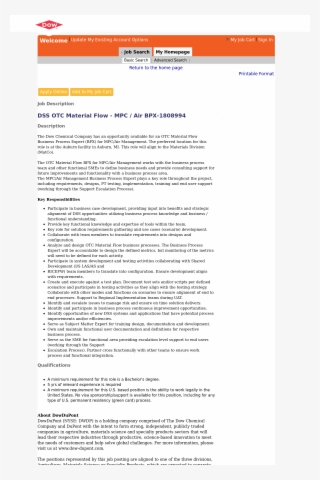 The Dow Chemical Company