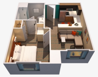 Spacious One Bedroom Suite With King Bed, Separate