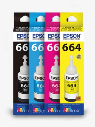 Kit Refil De Tinta Epson T664 04 Cores Original