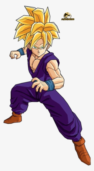 Gohan Again Transforms Into His Super Saiyan Form And