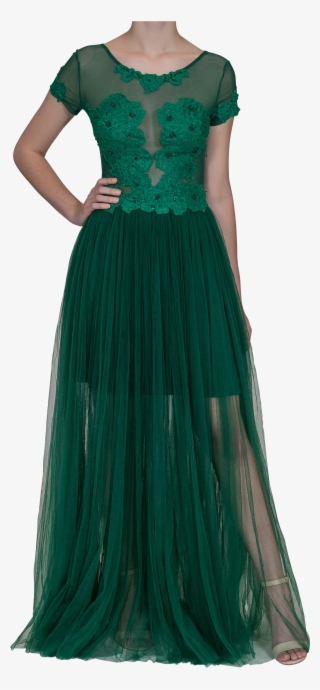 Illusion Lace Gown