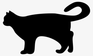 Cat Black Side View Silhouette Shape Comments