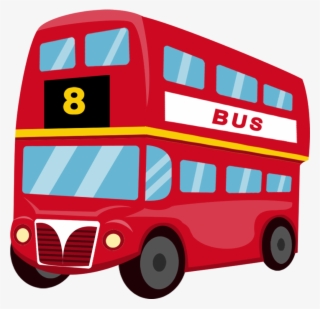 Rouge Bus À Impériale Autobus Transport Png Et Psd - Transport