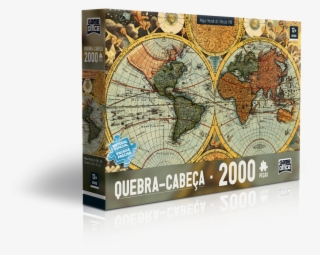 Quebra Cabeça 2000 Mapa Mundi