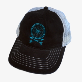 [ Wheel And Arrows Twill Unconstructed Trucker Cap - Baseball Cap
