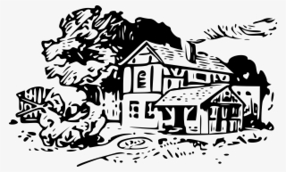 House With Yard Clip Art Free Techflourish - Tavern Clipart