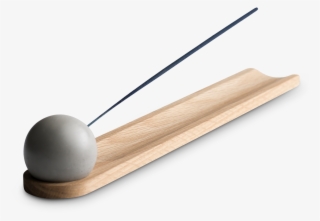 Concrete Sphere Incense Burner Maple - Wood