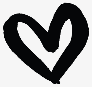 Black Outline Heart - Illustration
