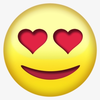 Heart Eye Emoji Png Transparent - Emojis Antes Y Despues