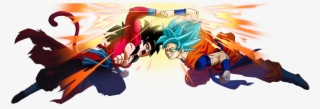 Dragon Ball Heroes - Xeno Goku Ssj Blue Vs Goku Ssj4