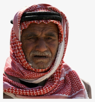 Man, Old, Arabian, Isolated, Cut Out - Lebanese Keffiyeh