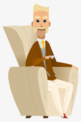 Age Illustration The On Couch - Sitting
