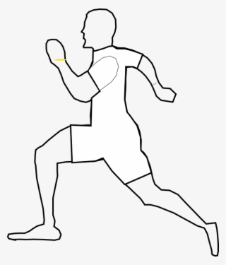 Man, Runner, White, Running, - Ran Running Clipart
