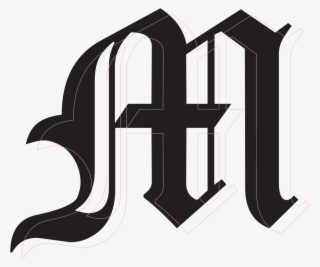 Illustration - M Old English Text Mt