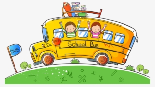 School Bus Clip Art - School Bus * .png