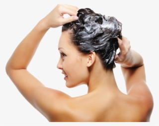 Hair Care Png Image Background - Woman Washing Hair Png