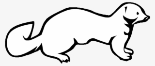 Weasel Clipart Mink - Line Art