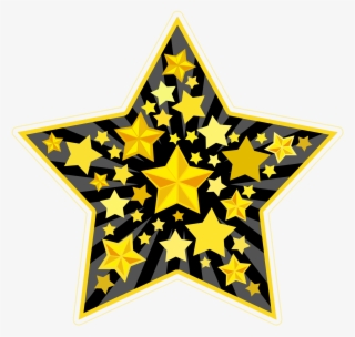 Stars Golden Glitter Png And Psd - Motif