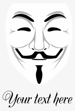 V For Vendetta Shower Curtain - Hacker Mask