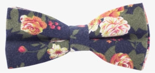 Stylease Exclusive Navy Floral Cocktail Bow Tie - Paisley