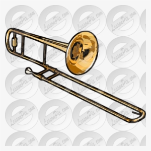 Trombone Clipart Wind Instrument - Musical Instrument