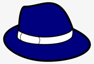 Small - Fedora Hat Clip Art