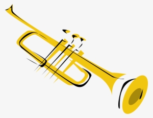 Trombone Clipart Yellow - Trumpet Clip Art
