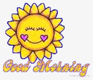 Sun Clipart Animation - Sunflower Good Morning Gif