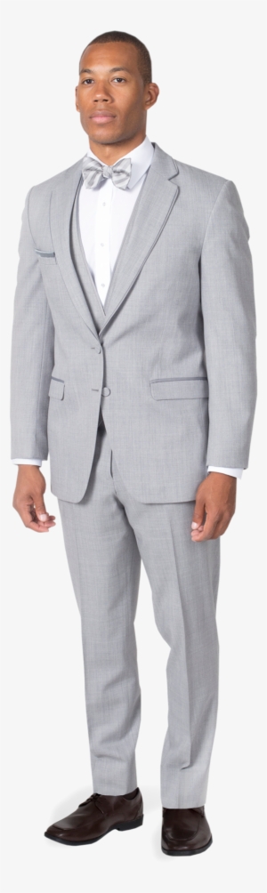 Heather Grey Notch Lapel Suit - Heather Gray Suit