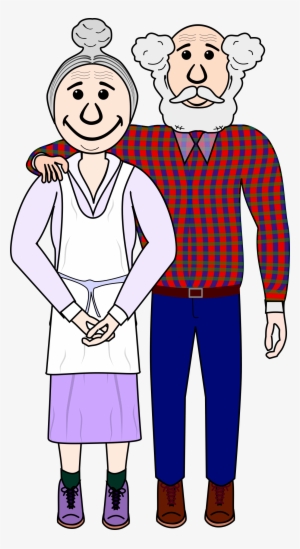 Clipart - Old Couple Clipart Png