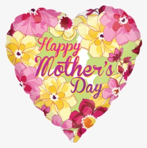 18" Happy Mother's Day Flower Garden Foil Balloon - Happy Mothers Day Garde