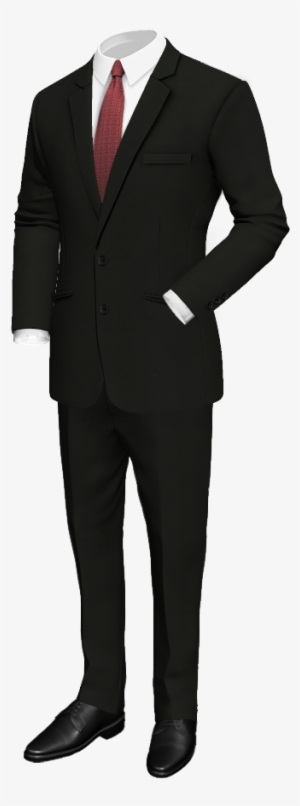 Black Tux White Trim - 400x900 PNG Download - PNGkit