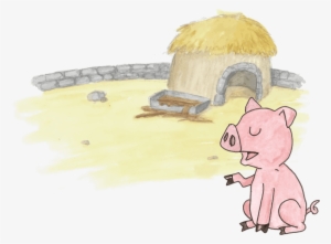 Mr Pig Talks To Bear - Cartoon