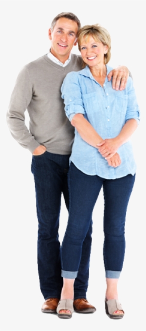 Happy Couple Standing - Insurance